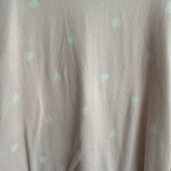 Lucky Brand Light Pink Heart Long Sleeve Top - Picture 2 of 3